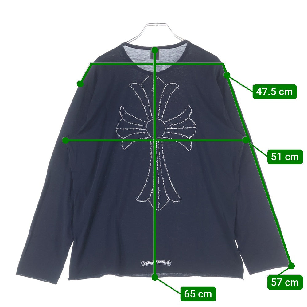 CHROME HEARTS(クロムハーツ) OLD オールドモデル バックセメタリー プリントポケット 半袖Tシャツ カットソー ブラック