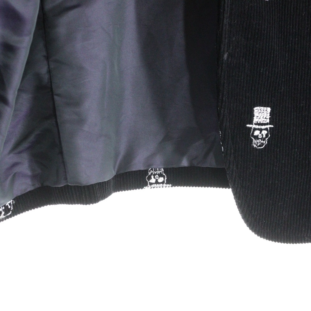 Needles(ニードルス) ×NUNMER (N)INE Scull Embroidery Corduroy Jacket ナンバーナイン スカル刺繍 コーデュロイジャケット テーラードジャケット ブラック