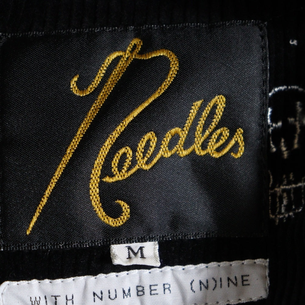 Needles(ニードルス) ×NUNMER (N)INE Scull Embroidery Corduroy Jacket ナンバーナイン スカル刺繍 コーデュロイジャケット テーラードジャケット ブラック