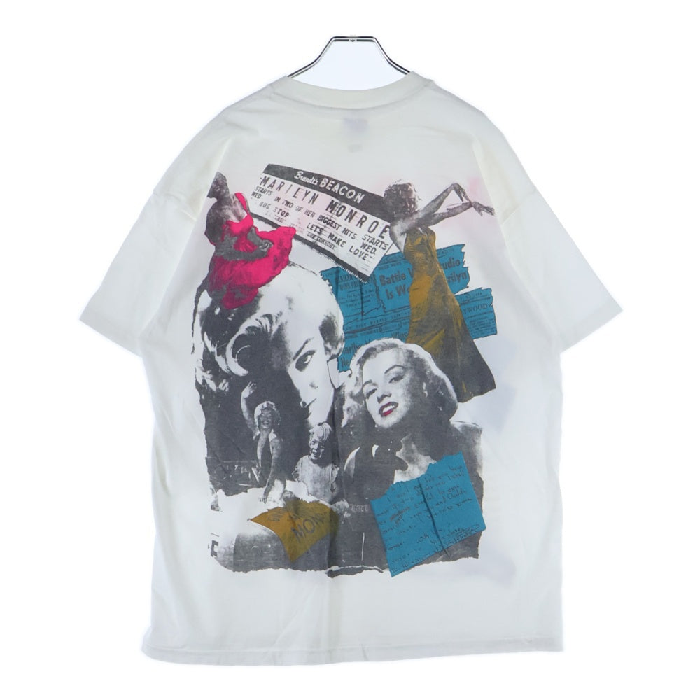 VINTAGE(ヴィンテージ) 90s MARILYN MONROE マリリンモンロー両面プリント 半袖Tシャツ カットソー ホワイト