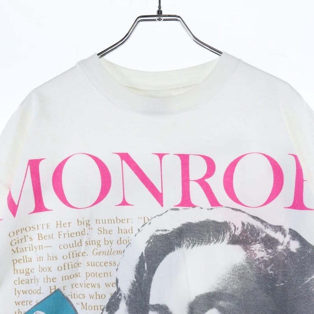 VINTAGE(ヴィンテージ) 90s MARILYN MONROE マリリンモンロー両面プリント 半袖Tシャツ カットソー ホワイト