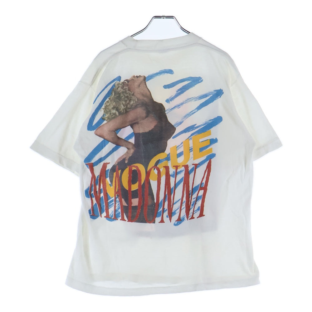 VINTAGE(ヴィンテージ) 90s MADONNA Breathless マドンナ 両面プリント 半袖Tシャツ カットソー ホワイト