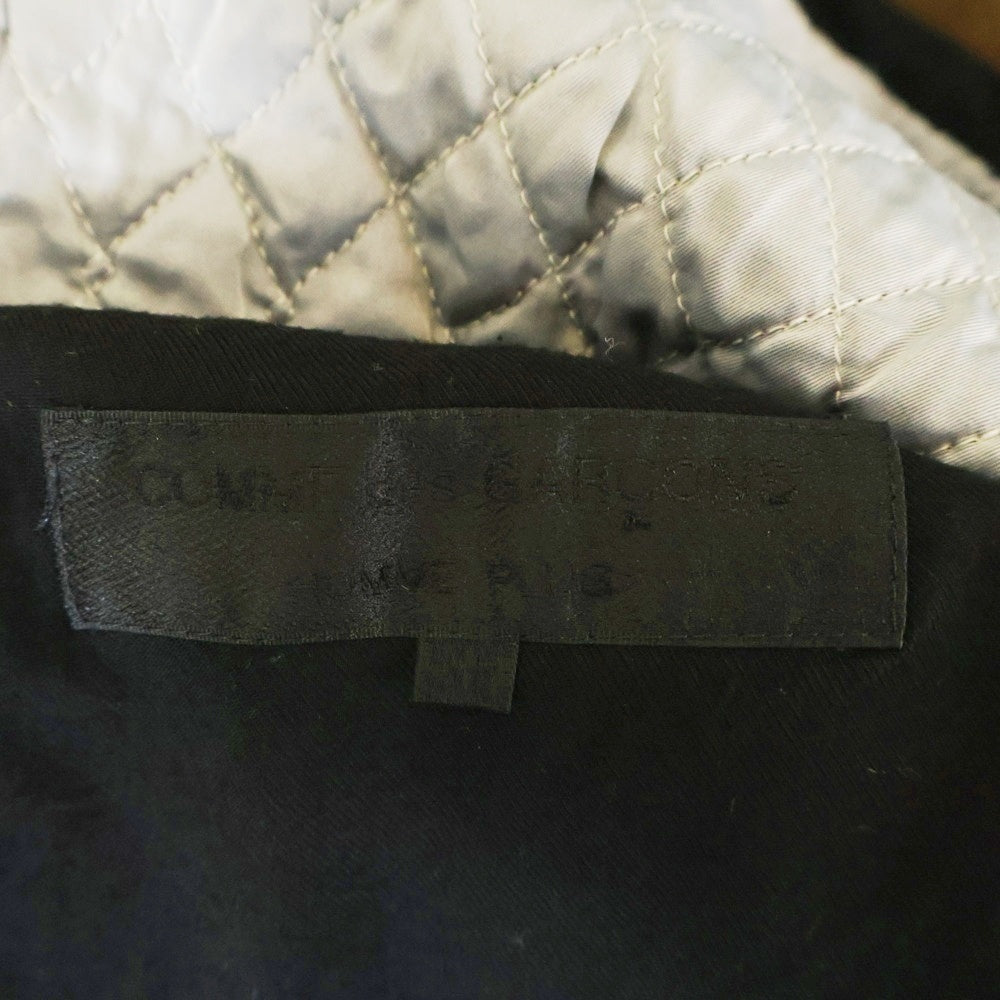 COMME des GARCONS HOMME PLUS(コムデギャルソンオムプリュス) 92AW ボロルック期 裏地キルティング 袖切り替えテーラードジャケット リバーシブル ブラック