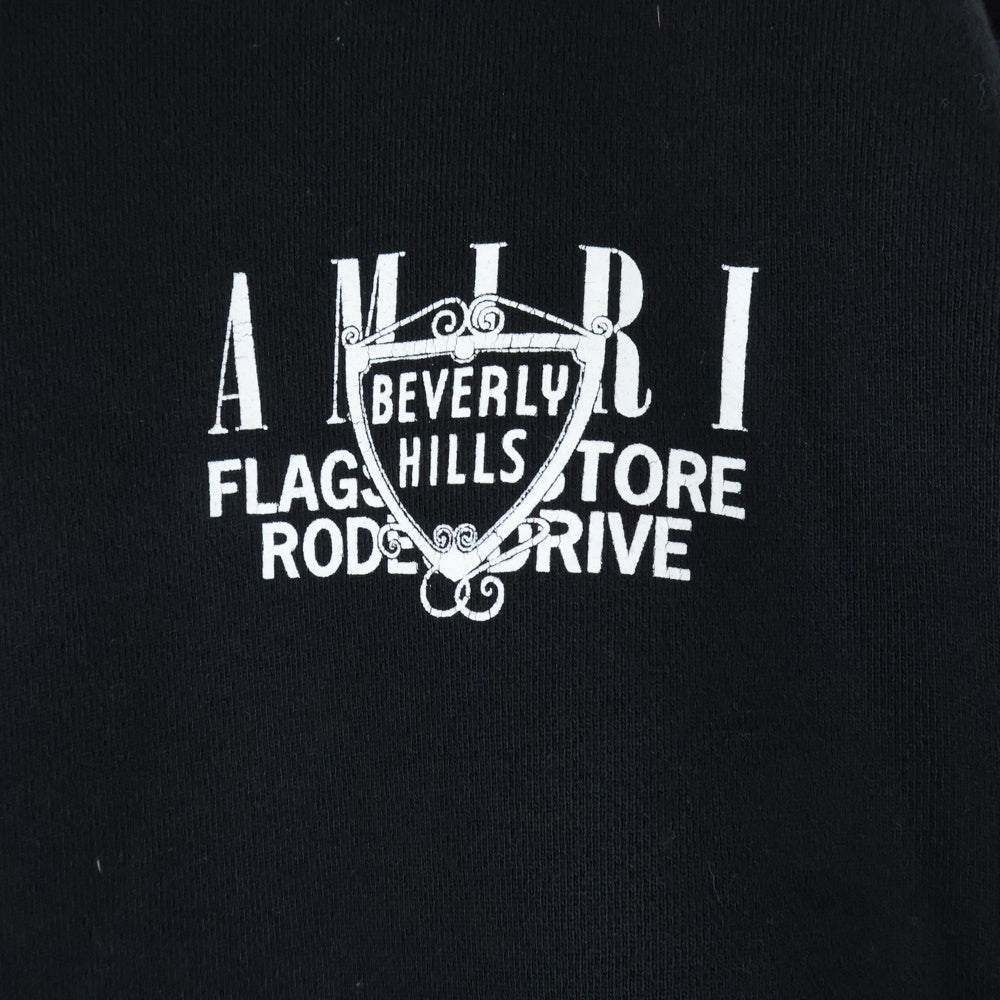 AMIRI(アミリ) BEVERLY HILLS RODEO DRIV限定スウェット ビバリーヒルズ ロデオドライブ トレーナー ブラック