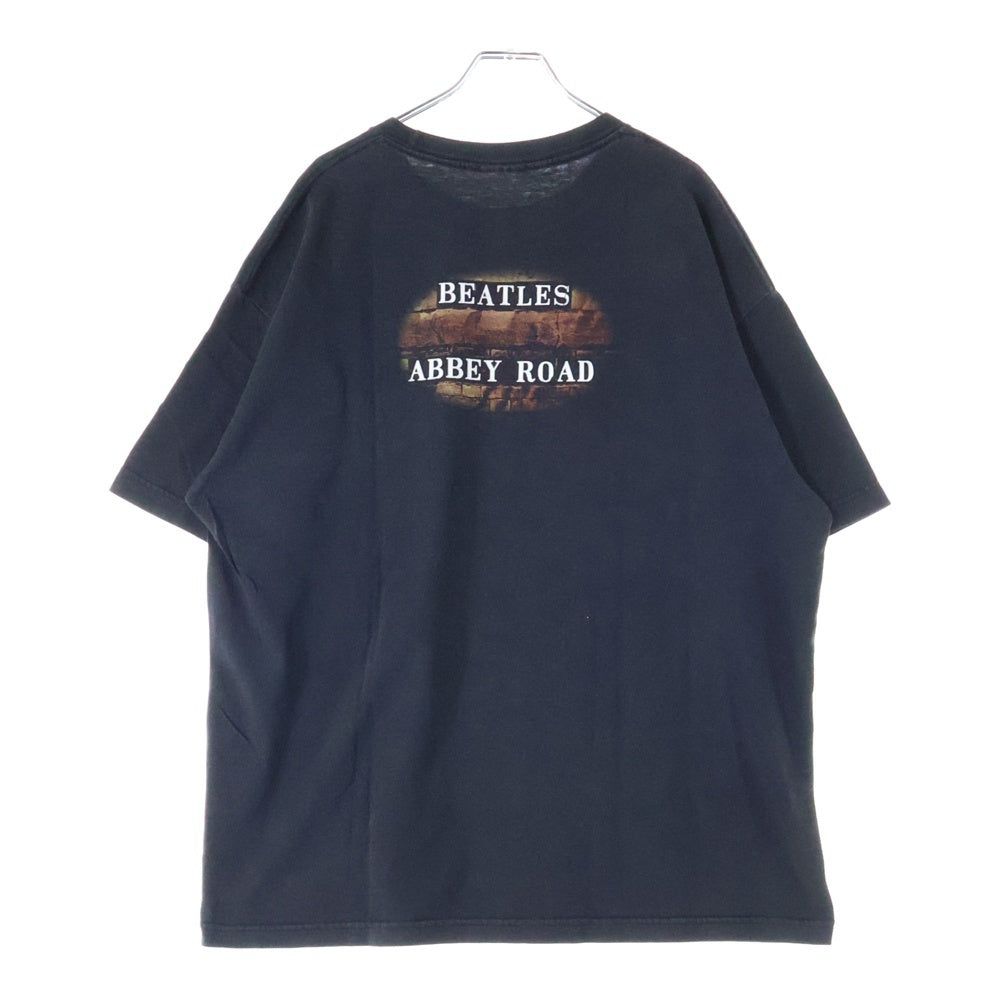 VINTAGE(ヴィンテージ) 90s BEATLES ABBEY ROAD ビートルズ アビーロード 両面プリント Tシャツ 半袖カットソー ブラック