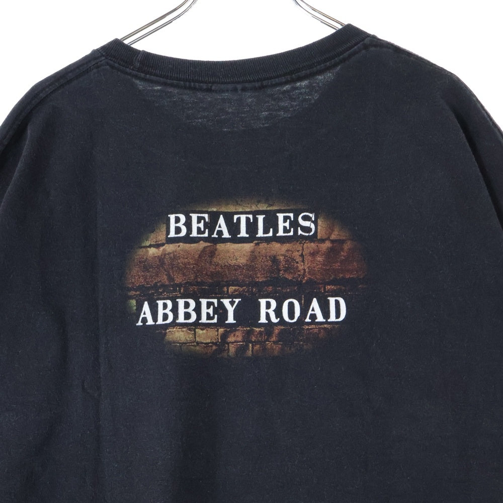VINTAGE(ヴィンテージ) 90s BEATLES ABBEY ROAD ビートルズ アビーロード 両面プリント Tシャツ 半袖カットソー ブラック