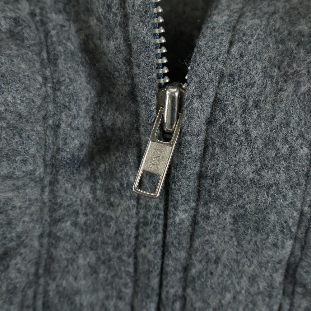 COMME des GARCONS HOMME PLUS(コムデギャルソンオムプリュス) 95AW SLEEP期 スリープ期 ウール縮絨 ジップブルゾン フリル加工 グレー