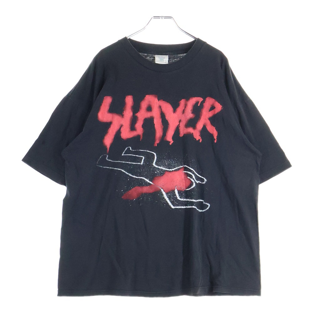 VINTAGE(ヴィンテージ) 90s SLAYER DO NOT CROSS SLAYER スレイヤー Tシャツ 半袖カットソー ブラック