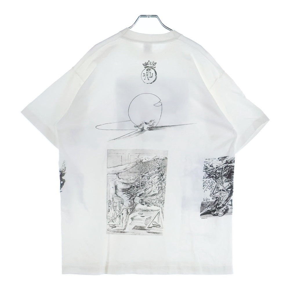 VINTAGE(ヴィンテージ) 90s Salvador Dali サルバドールダリ マルチiプリント 両面プリント 半袖Tシャツ カットソー ホワイト