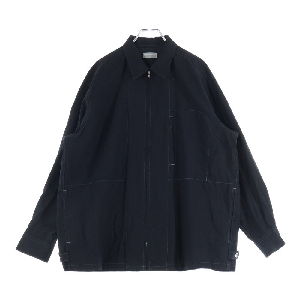 COMME des GARCONS HOMME(コムデギャルソンオム) 90s WOOL ZIP SHIRT JACKET HB-080040 ウール ジップ シャツ ジャケット ブラック