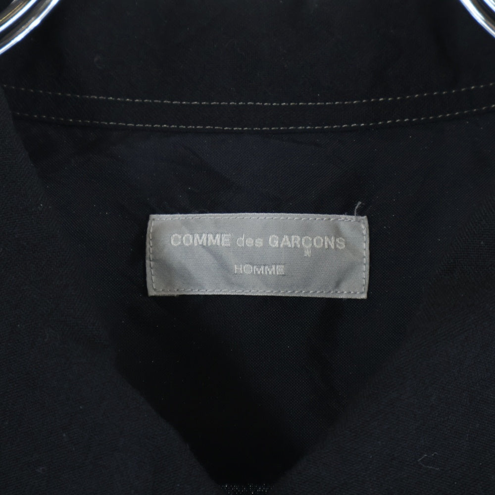 COMME des GARCONS HOMME(コムデギャルソンオム) 90s WOOL ZIP SHIRT JACKET HB-080040 ウール ジップ シャツ ジャケット ブラック