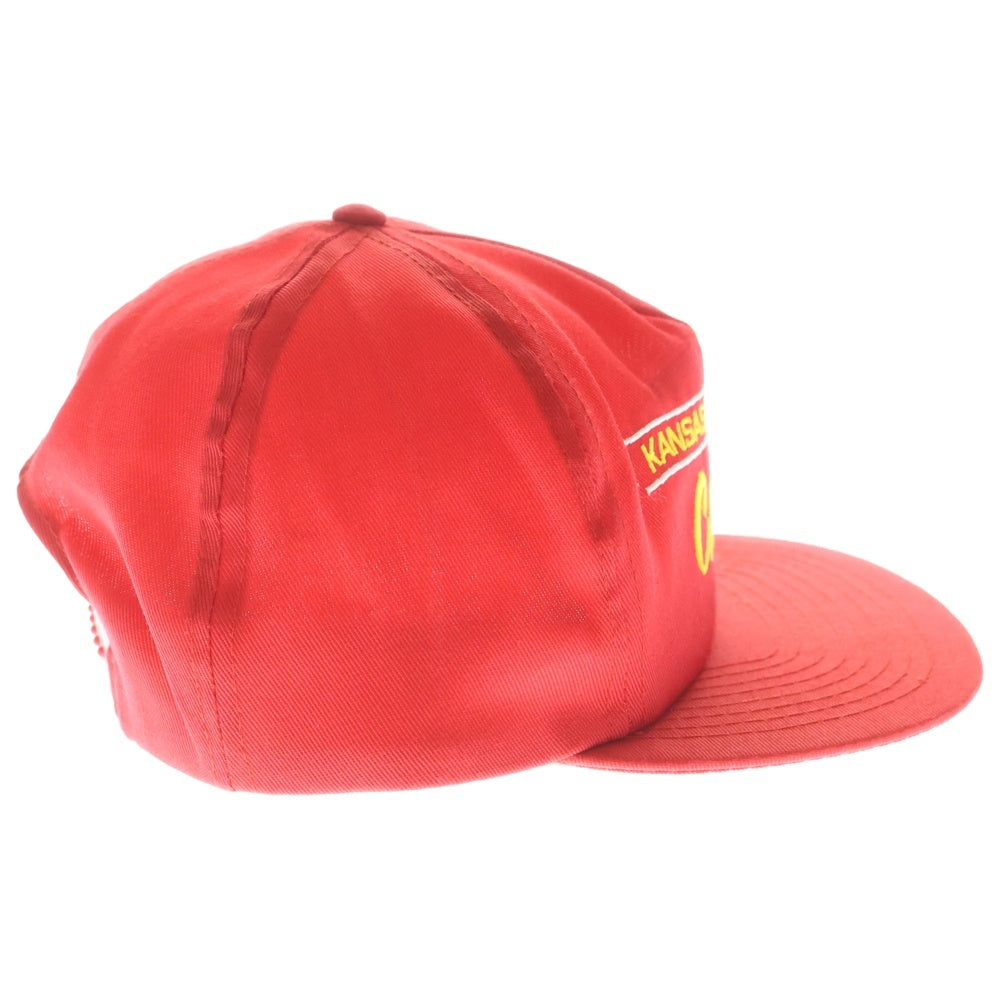 NO BRAND(ノーブランド) ANNCO NFL KANSAS CITY Chiefs 6パネル カンザス 刺繍 キャップ 帽子 レッド