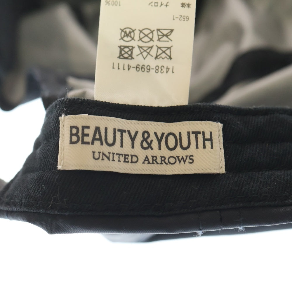 BEAUTY&YOUTH UNITED ARROWS(ビューティーアンドユースユナイテッドアローズ) BY 3LAYER ロングビル ナイロン キャップ ブラック 1438-699-4111