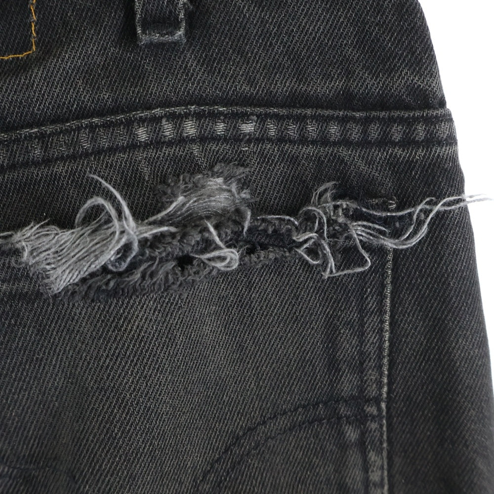 Levi's(リーバイス) 505 オレンジタブ YKK ジップ 後染め デニム ブラック