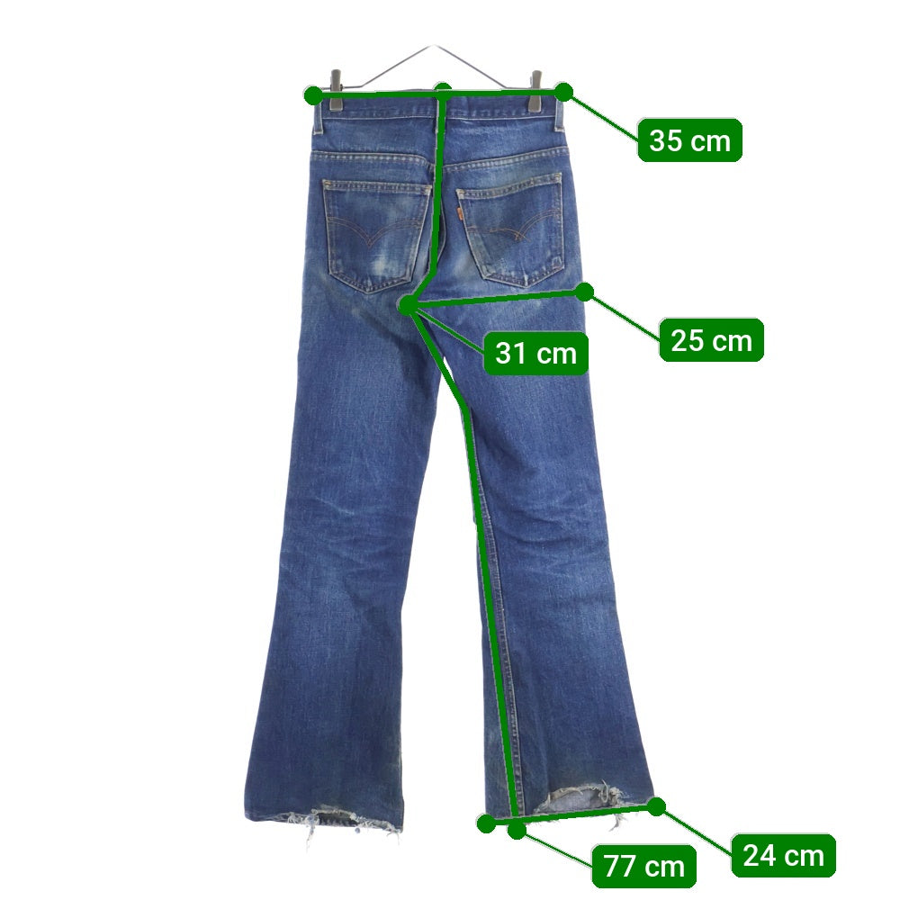 Levi's(リーバイス) 00s 646 オレンジタブ ボタン裏刻印379 フレア デニム パンツ インディゴ