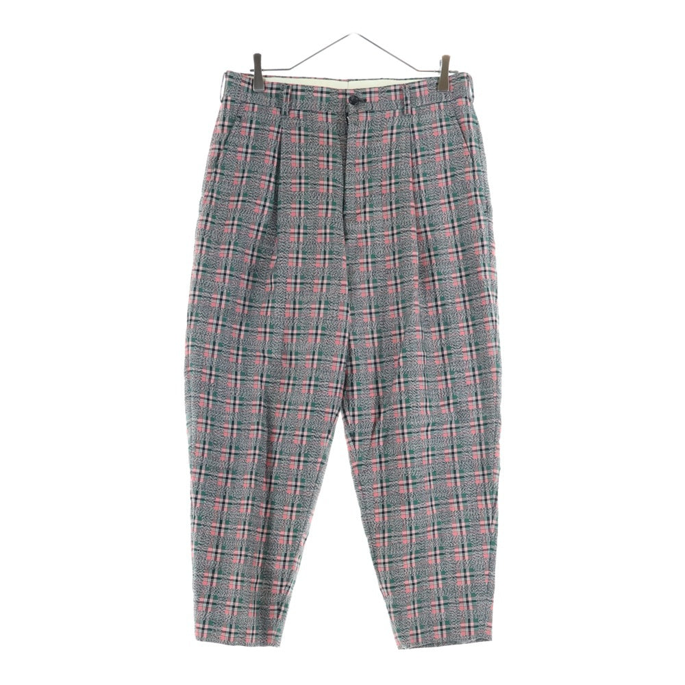 COMME des GARCONS HOMME PLUS(コムデギャルソンオムプリュス) 20AW タータンチェックワイドスラックスパンツ マルチカラー PF-P042