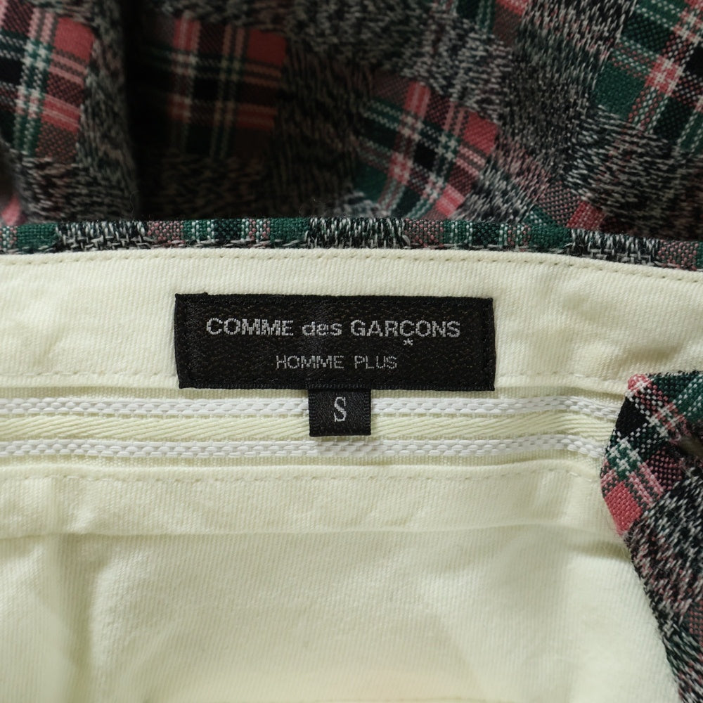 COMME des GARCONS HOMME PLUS(コムデギャルソンオムプリュス) 20AW タータンチェックワイドスラックスパンツ マルチカラー PF-P042