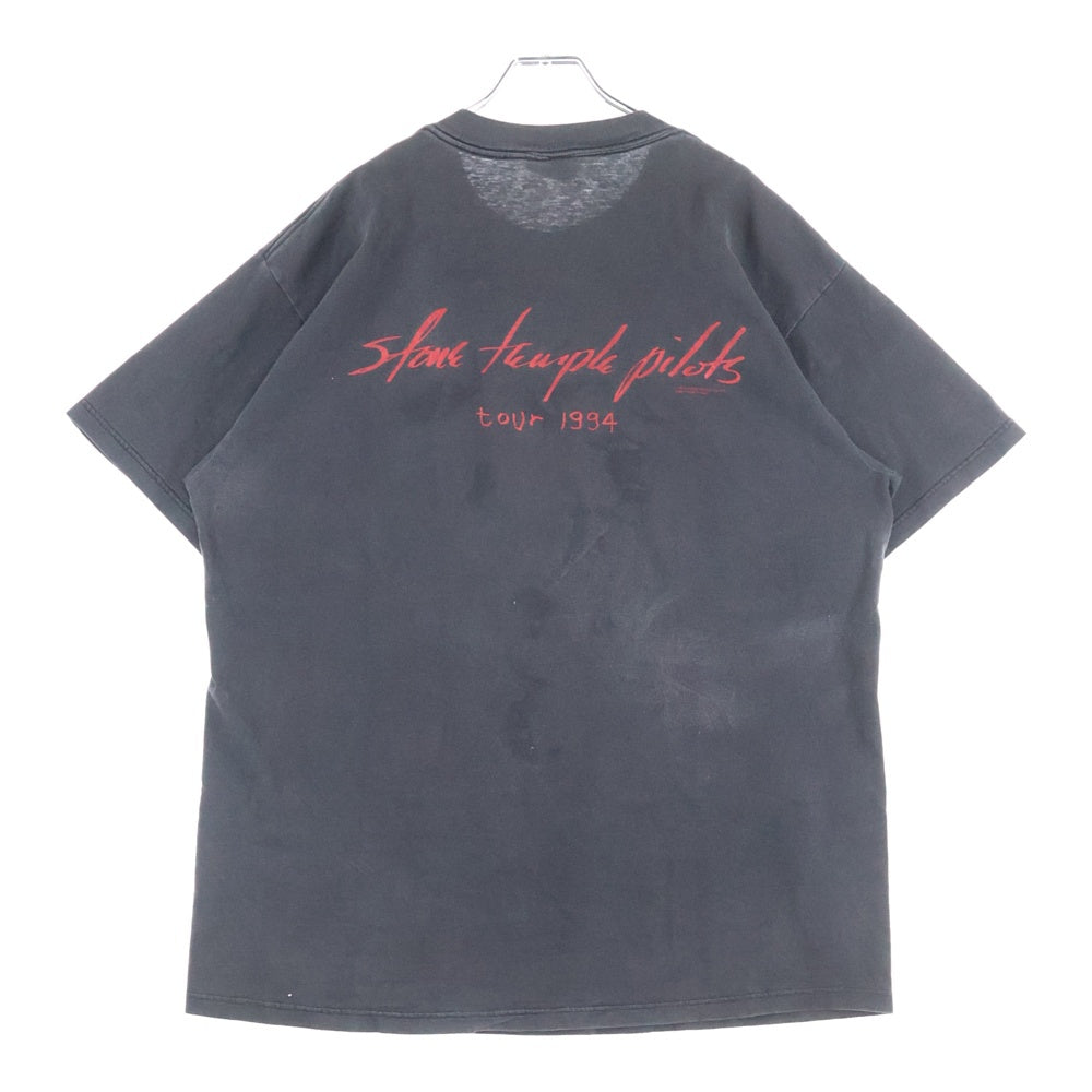 VINTAGE(ヴィンテージ) 90s STONE TEMPLE PILOTS TOUR 1994 ストーンテンプル 両面プリント 半袖Tシャツ カットソー ブラック