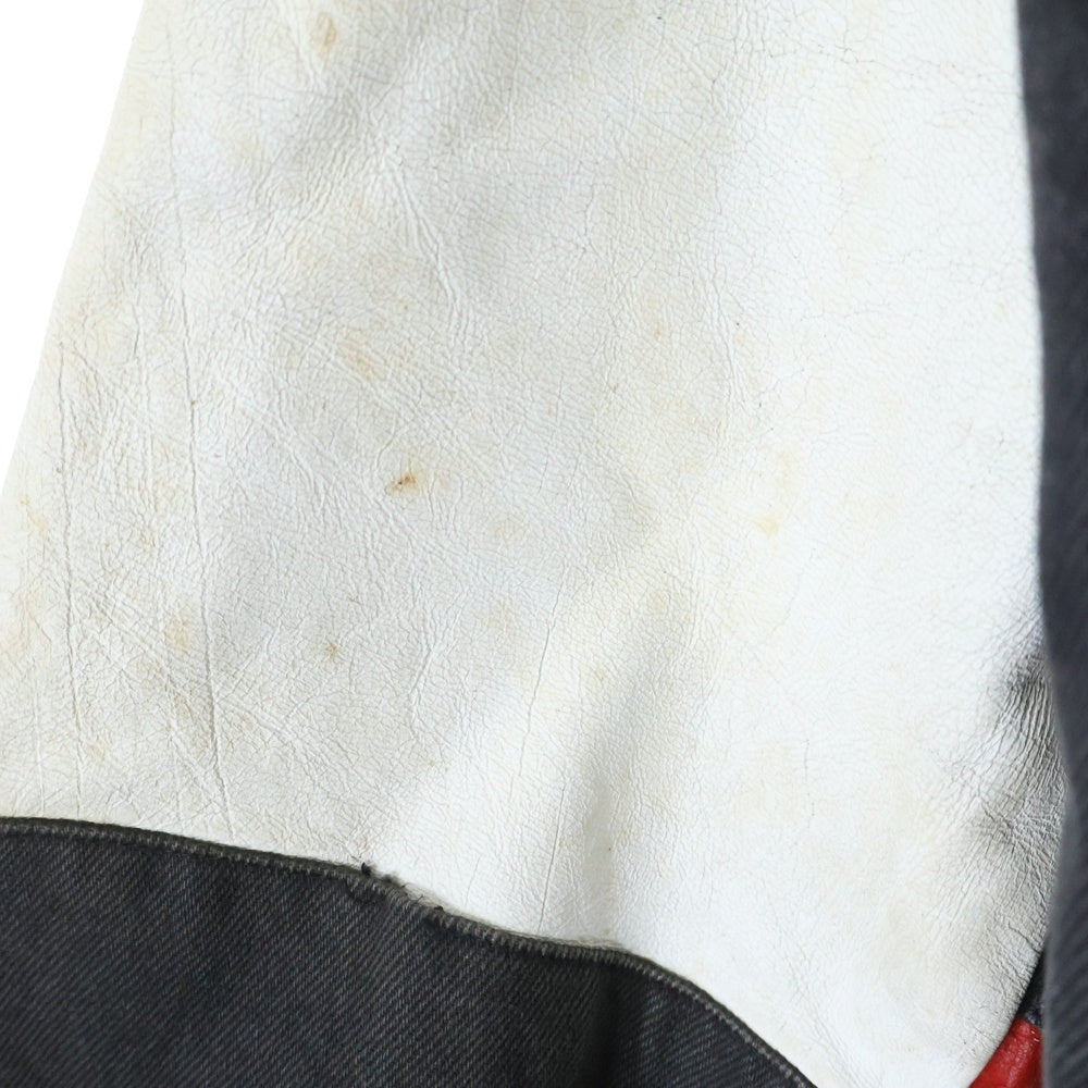 VINTAGE(ヴィンテージ) JEFF HAMILTON ジェフハミルトン シカゴブルズ スタジアム ジャケット ブラック/レッド