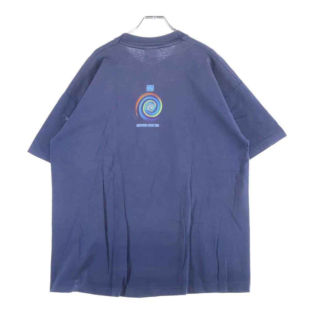 VINTAGE(ヴィンテージ) 90s MD20/20 TAKES YOU THROUGH THE CENTRE OF WEEKEND spiral promo tee マッドドッグ20/20 ワイン 企業T 半袖Tシャツ カットソー ネイビー