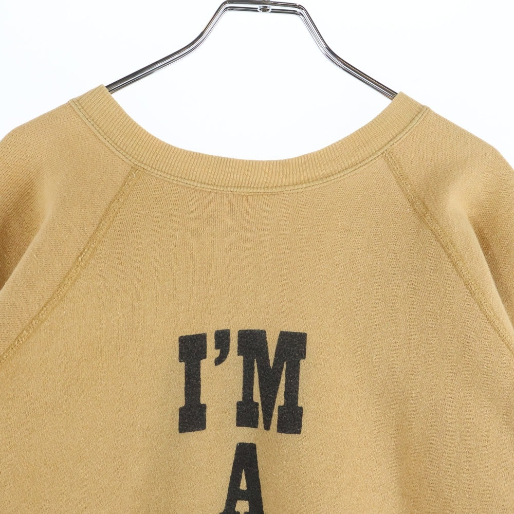 VINTAGE(ヴィンテージ) 60s PIG PEN Sweatshirt ピッグペン 染み込みプリントスウェット スウェット イエロー