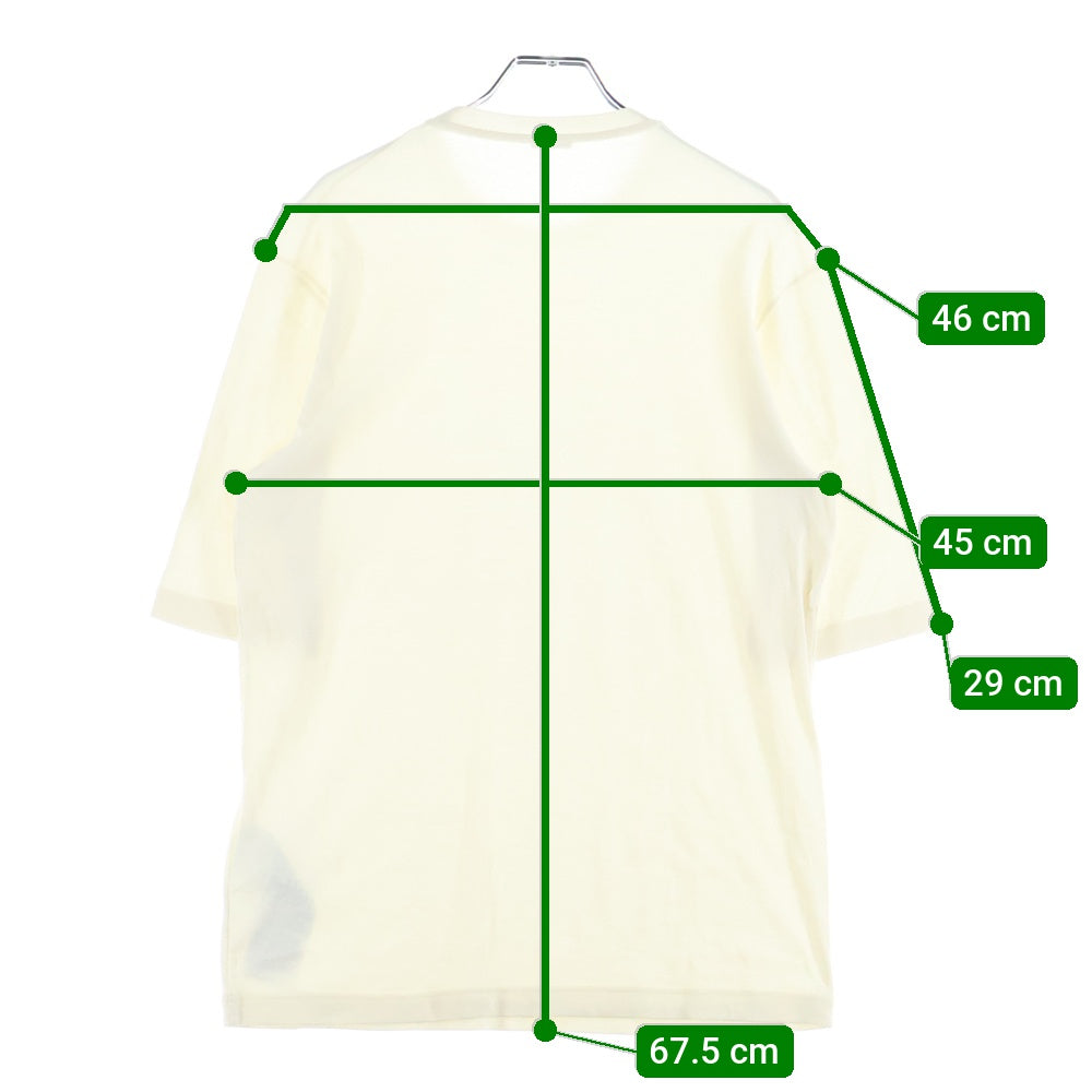 JIL SANDER +(ジルサンダープラス) クルー ネック コットン Tシャツ 半袖カットソー アイボリー J47FV0109 JTN356