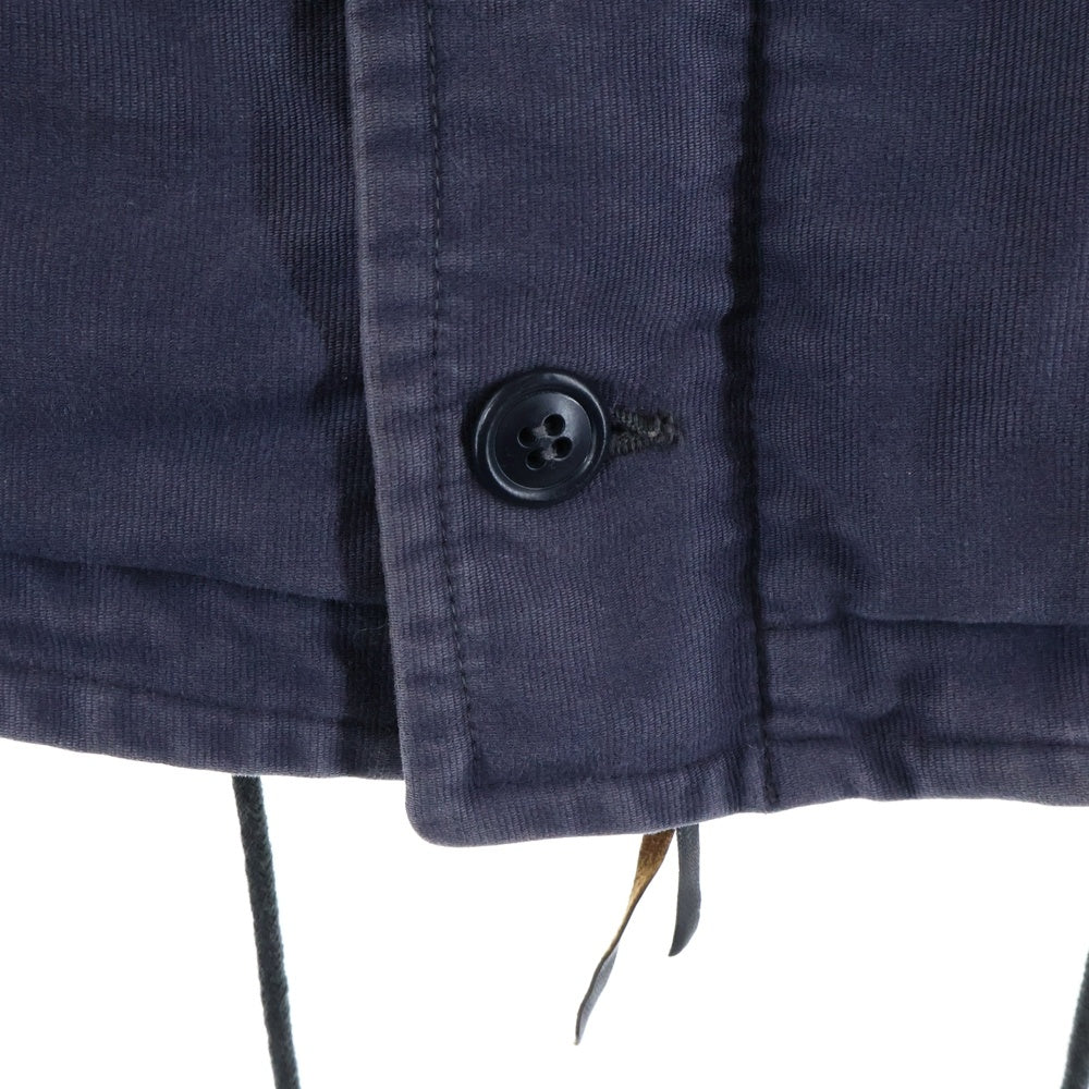 TOYS McCOY(トイズマッコイ) N-1 DECK JACKET FELIX デッキジャケット フロント刺繍 レザーパッチ フィリックス ネイビー