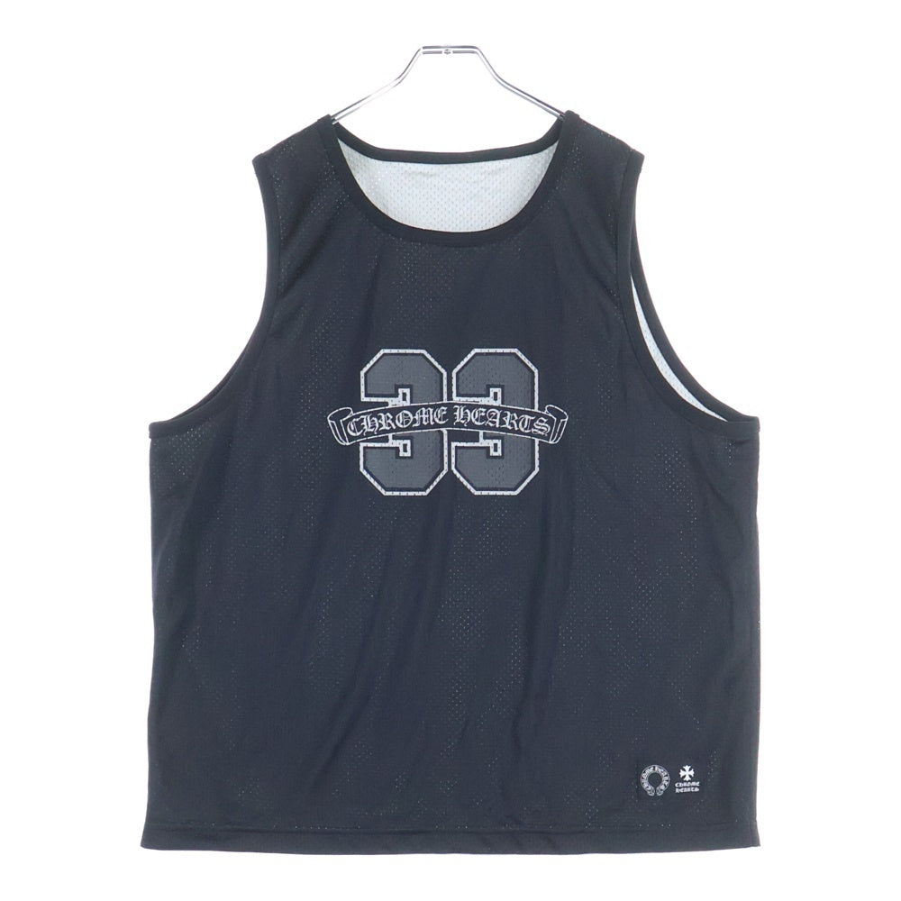 CHROME HEARTS(クロムハーツ) MESH WARM UP JERSEY リバーシブル CHロゴプリント メッシュタンクトップ ノースリーブ