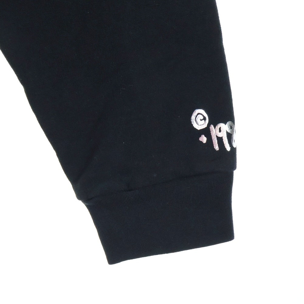 CHROME HEARTS(クロムハーツ) SWTSHRT PLVR スリーブロゴ プルオーバーパーカー ブラック/シルバー