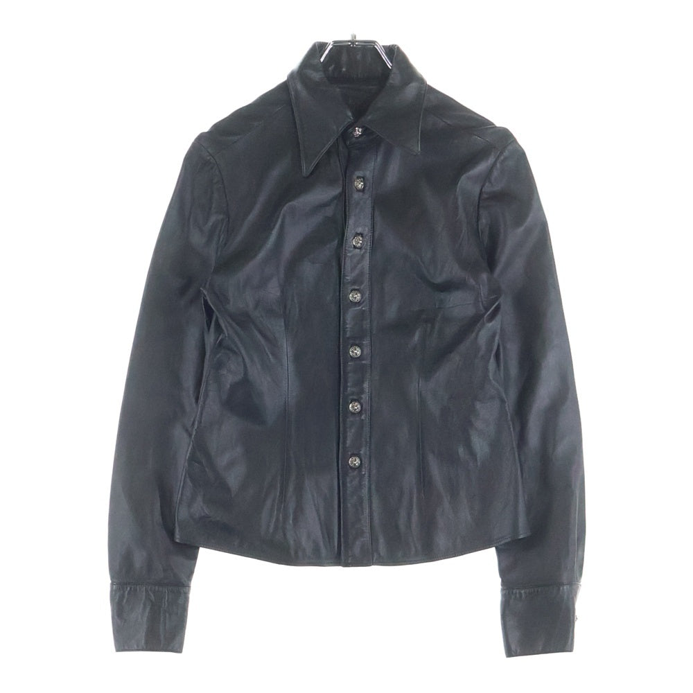 CHROME HEARTS(クロムハーツ) CROSS BALL クロスボールボタン レザー 