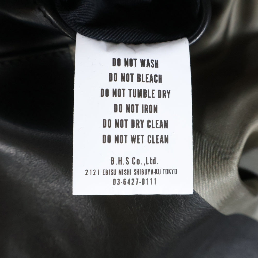 RATS(ラッツ) HORSE HIDE LEATHER DOUBLE ホースハイド レザー ダブル ジャケット ブラック