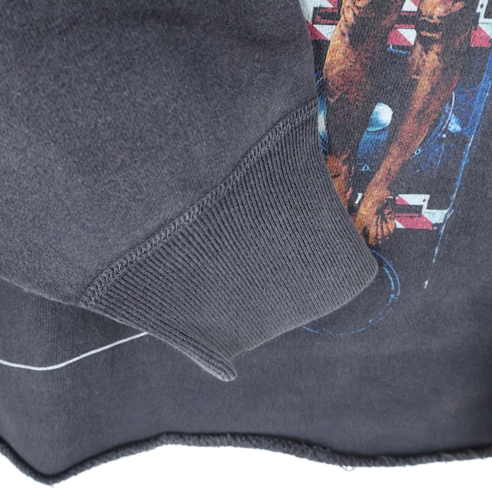 SAINT MICHAEL(セントマイケル) 23AW COMPLICATED KK_HOODIE ヴィンテージ加工プルオーバーパーカー SM-A23-0000-C20 グレー
