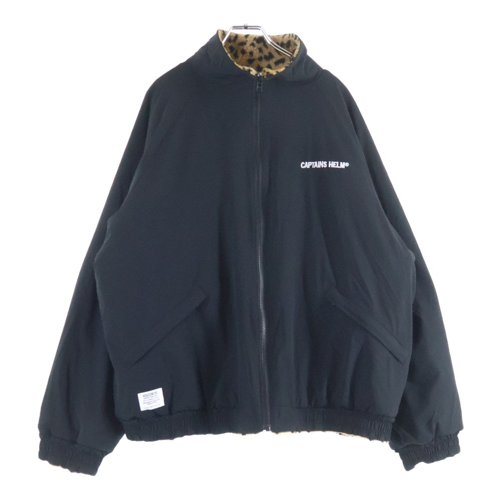 CAPTAINS HELM(キャプテンズ ヘルム) REVERSIBLE FLEECE リバーシブル フリース ナイロン レオパード ジャケット レオパード/ブラック