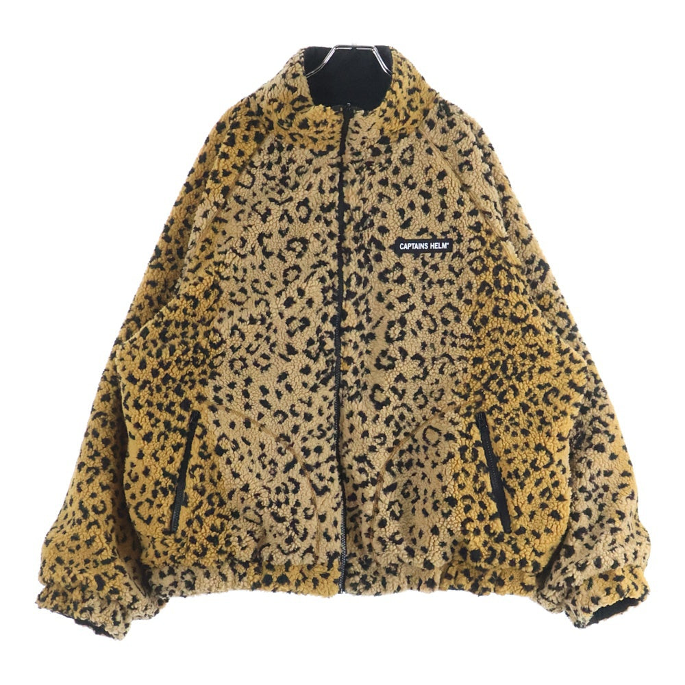 CAPTAINS HELM(キャプテンズ ヘルム) REVERSIBLE FLEECE リバーシブル フリース ナイロン レオパード ジャケット レオパード/ブラック