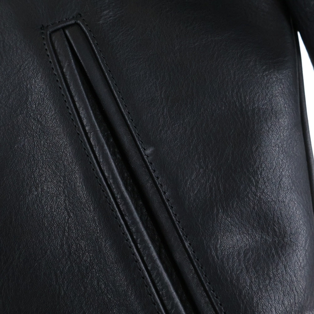 RATS(ラッツ) 25AW ×WTAPS ×NEIGHBORHOOD 20th ALL LEATHER JACKET SPJ-0101 オールレザー スタジアム ジャケット ブラック