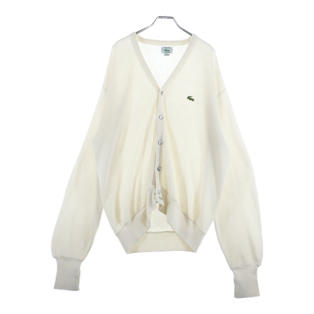 LACOSTE(ラコステ) 80ー90s IZOD ACRYLIC CARDIGAN アイゾッド アクリル カーディガン ホワイト