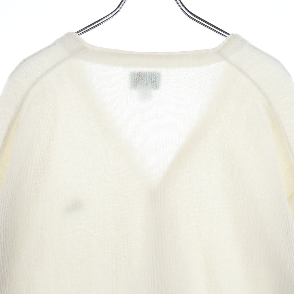 LACOSTE(ラコステ) 80ー90s IZOD ACRYLIC CARDIGAN アイゾッド アクリル カーディガン ホワイト