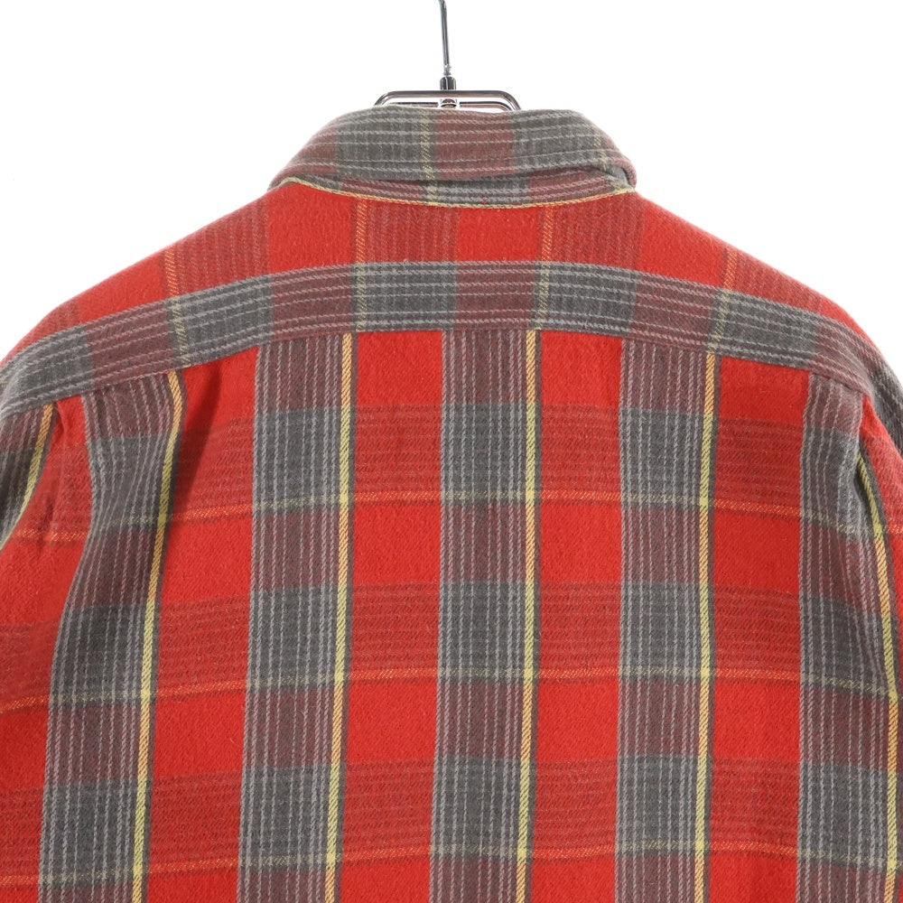 POLO SPORT RALPH LAUREN(ポロスポーツラルフローレン) 90s FLANNEL CHECK SHIRT フランネル チェック シャツ レッド