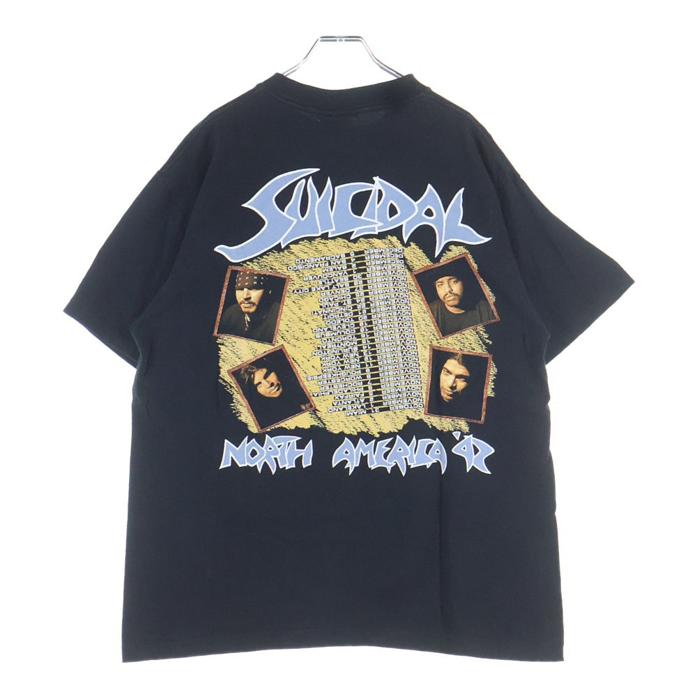 VINTAGE(ヴィンテージ) 90s SUICIDAL TENDENCIES NORTH AMERICA TOUR TEE スイサイダルテンデンシーズ 両面プリント Tシャツ 半袖カットソー ブラック