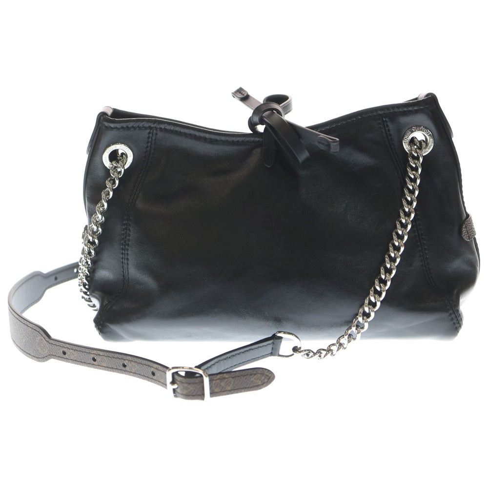 LOUIS VUITTON(ルイヴィトン) キャリーオール・バイブ BB LVバイブ ショルダーバッグ バッグ ラムレザー ブラック レディース