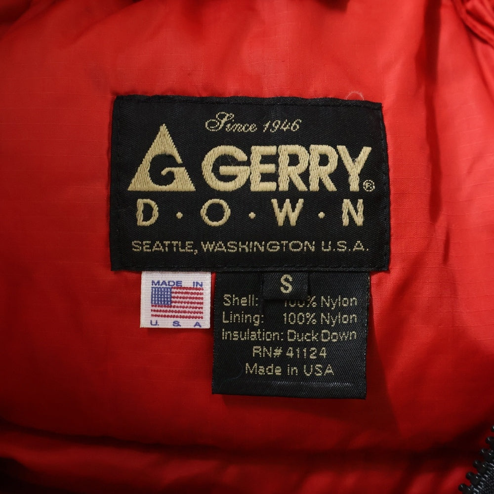 GERRY(ジェリー) 90s NYLON ZIP HOODIE DOWN JACKET ナイロン ジップ フーディー ダウン ジャケット レッド
