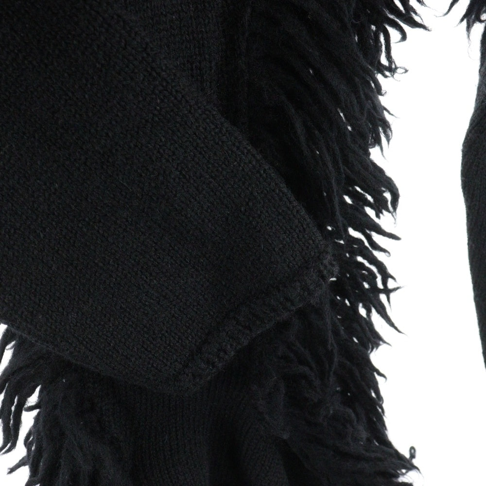 COMME des GARCONS HOMME PLUS(コムデギャルソンオムプリュス) 23AW FRINGE PULLOVER DESIGN KNIT PL-N013 フリンジ プルオーバー デザイン ニット ブラック