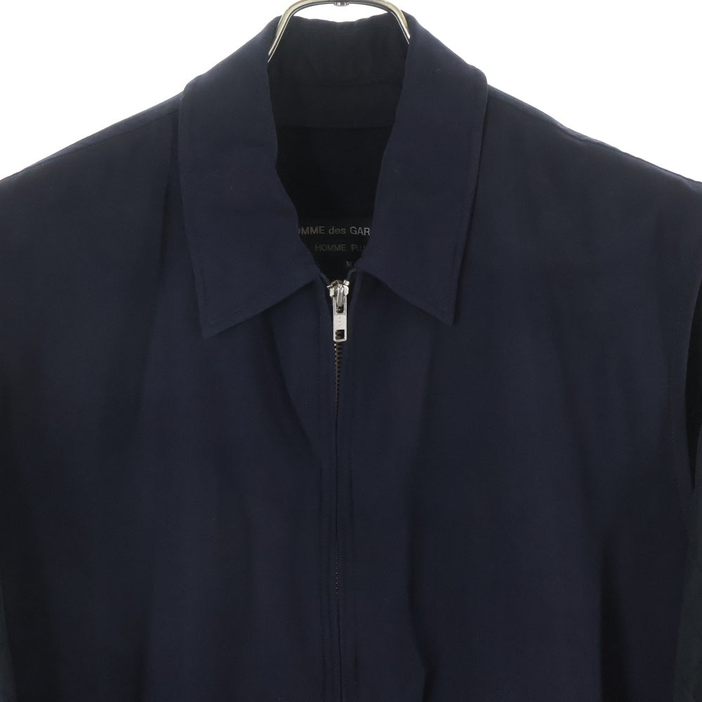COMME des GARCONS HOMME PLUS(コムデギャルソンオムプリュス) 89AW Sleeve Layered Bomber Jacket ボンバージャケット ジップブルソン キルティング ブラック