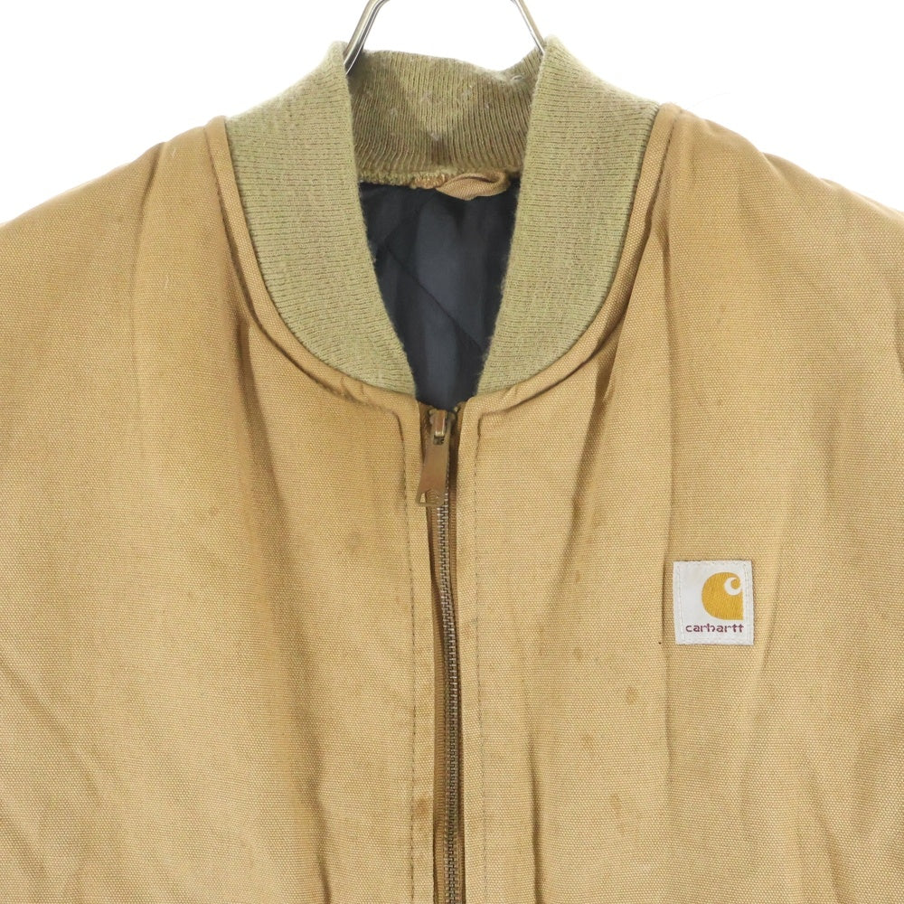 CARHARTT(カーハート) 90s COTTON DUCK ZIP VEST コットンダック ジップ 中綿 ベスト キャメル