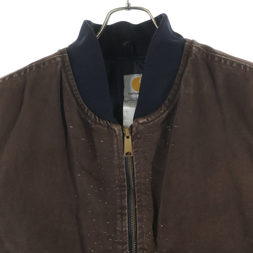 CARHARTT(カーハート) 00s COTTON DUCK ZIP VEST コットンダック ジップ 中綿 ベスト ブラウン