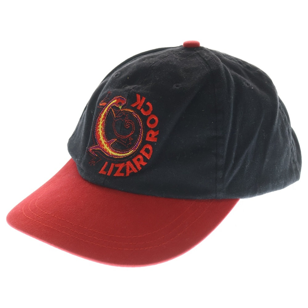 VINTAGE(ヴィンテージ) 90s Marlboro LIZARDROCK CAP マルボロ 刺繍 キャップ 帽子 ブラック/レッド