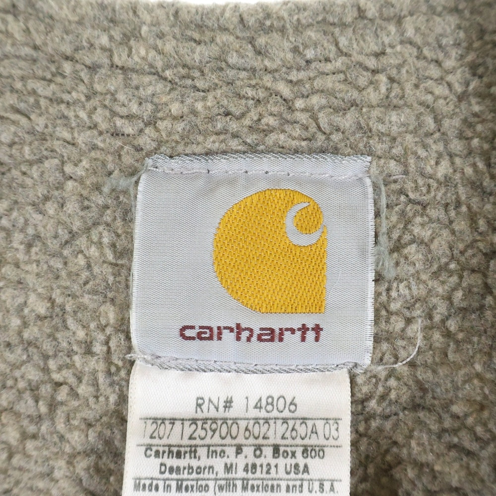 CARHARTT(カーハート) 00s COTTON DUCK BOA ZIP VNECK VEST コットンダック ジップ ボア ベスト キャメル