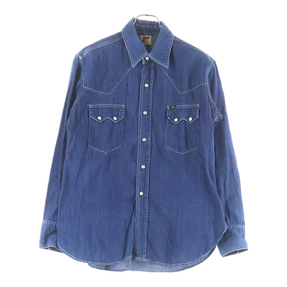 LEE(リー) 復刻 VINTAGE RIDER SHIRT 跳ね馬デニム長袖シャツ ウエスタン LEE(リー) 復刻 VINTAGE RIDER SHIRT 跳ね馬デニム長袖シャツ ウエスタン