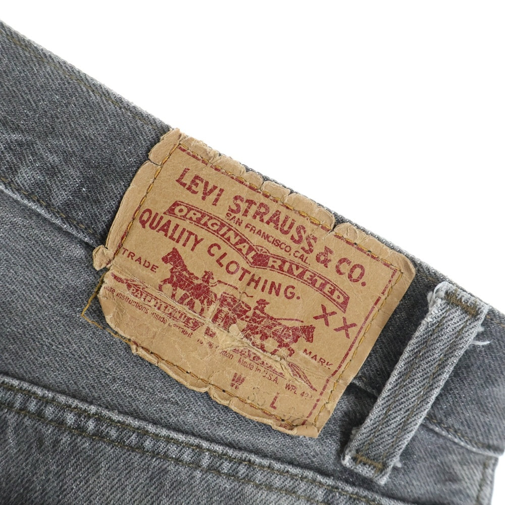 Levi's(リーバイス) 80-90s 後染めブラックデニム ボタン裏653 USA製 ブラック