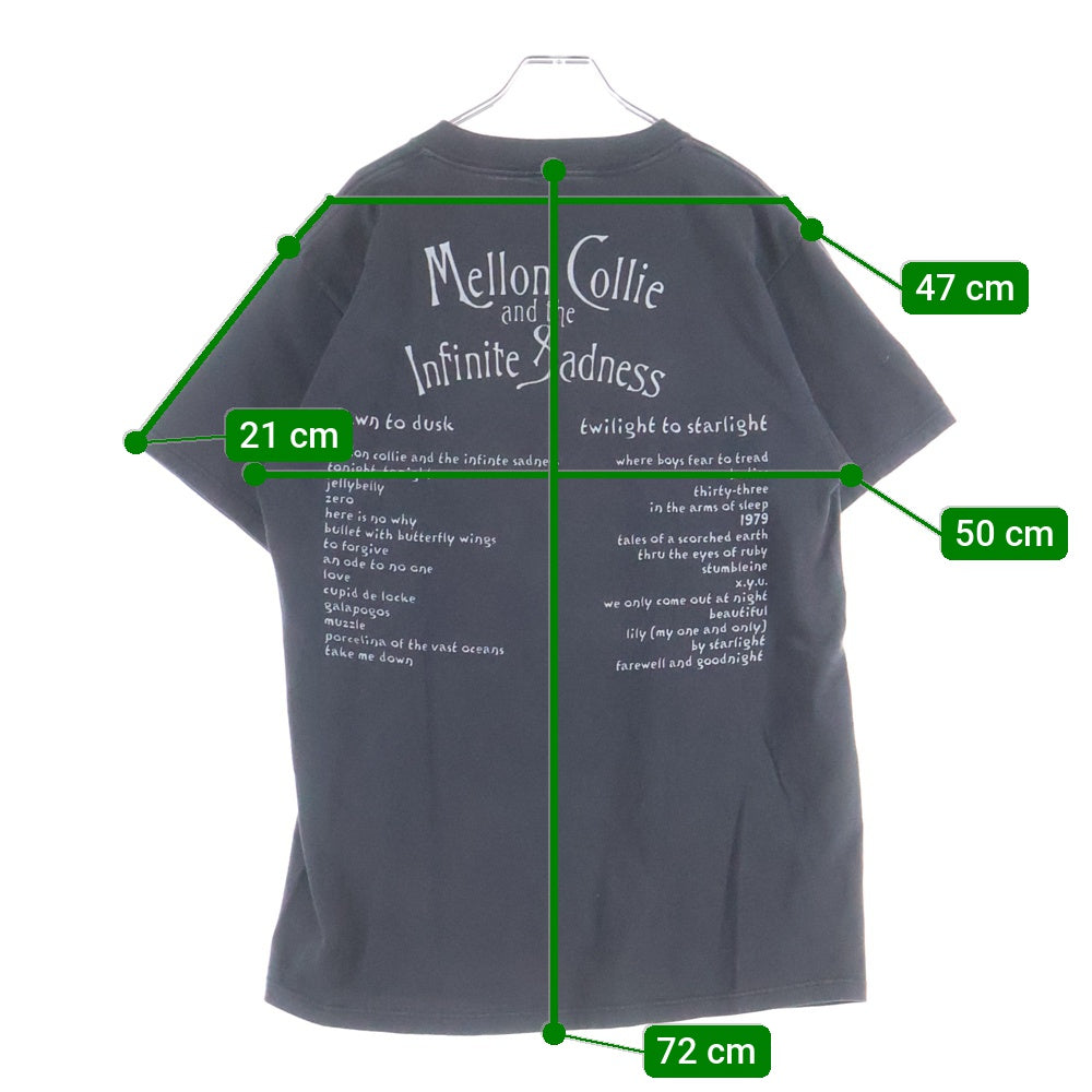 VINTAGE(ヴィンテージ) 90s THE SMASHING PUMPKINS MELLON COLLIE AND THE INFINITE SADNESS スマッシング・パンプキンズ メロンコリー Tシャツ 半袖カットソー ブラック